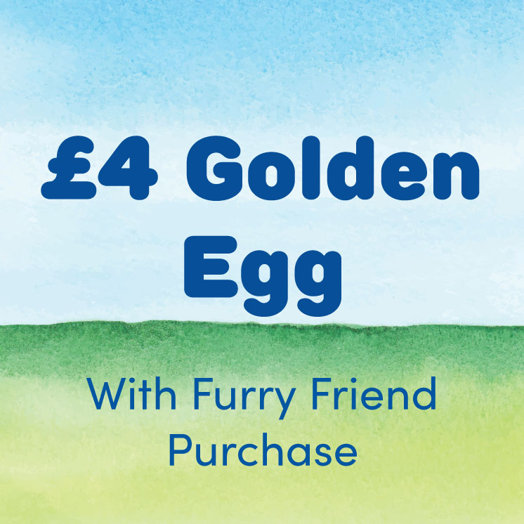&pound;4 Golden Egg with Furry Friend purchase